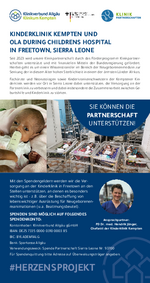Flyer Spendenkonto Klinikpartnerschaft
