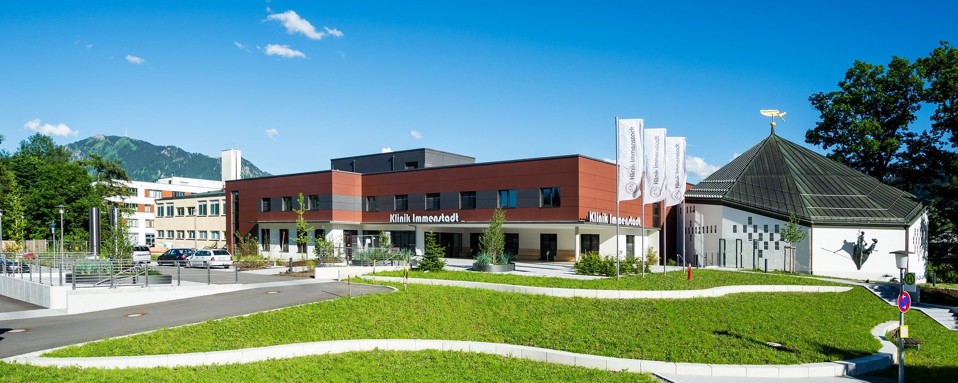 Frontansicht der Klinik Immenstadt