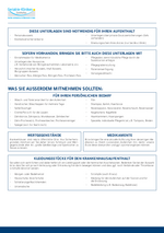 Checkliste für den stationären Aufenthalt in Sonthofen